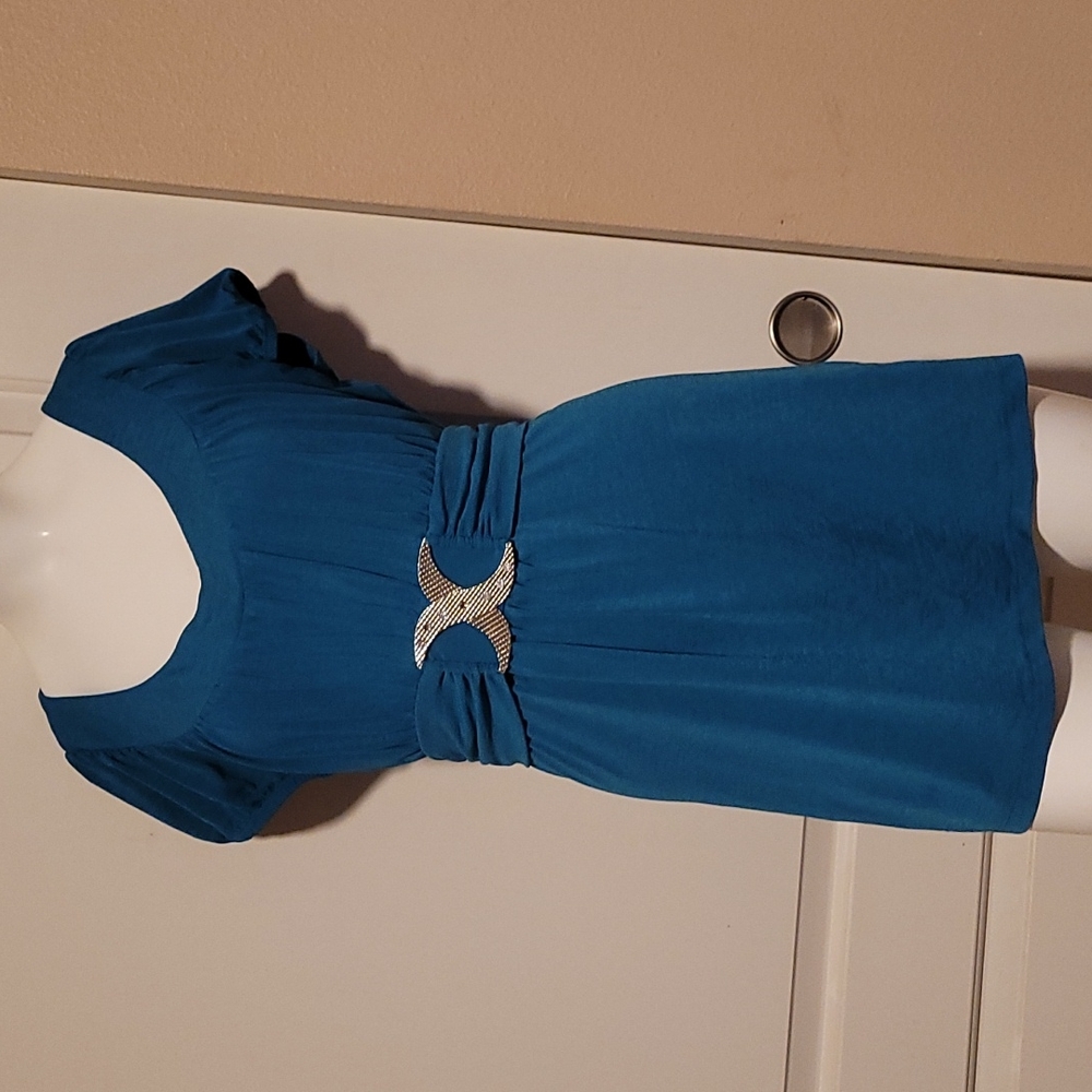 Womens XL Adorable Teal top